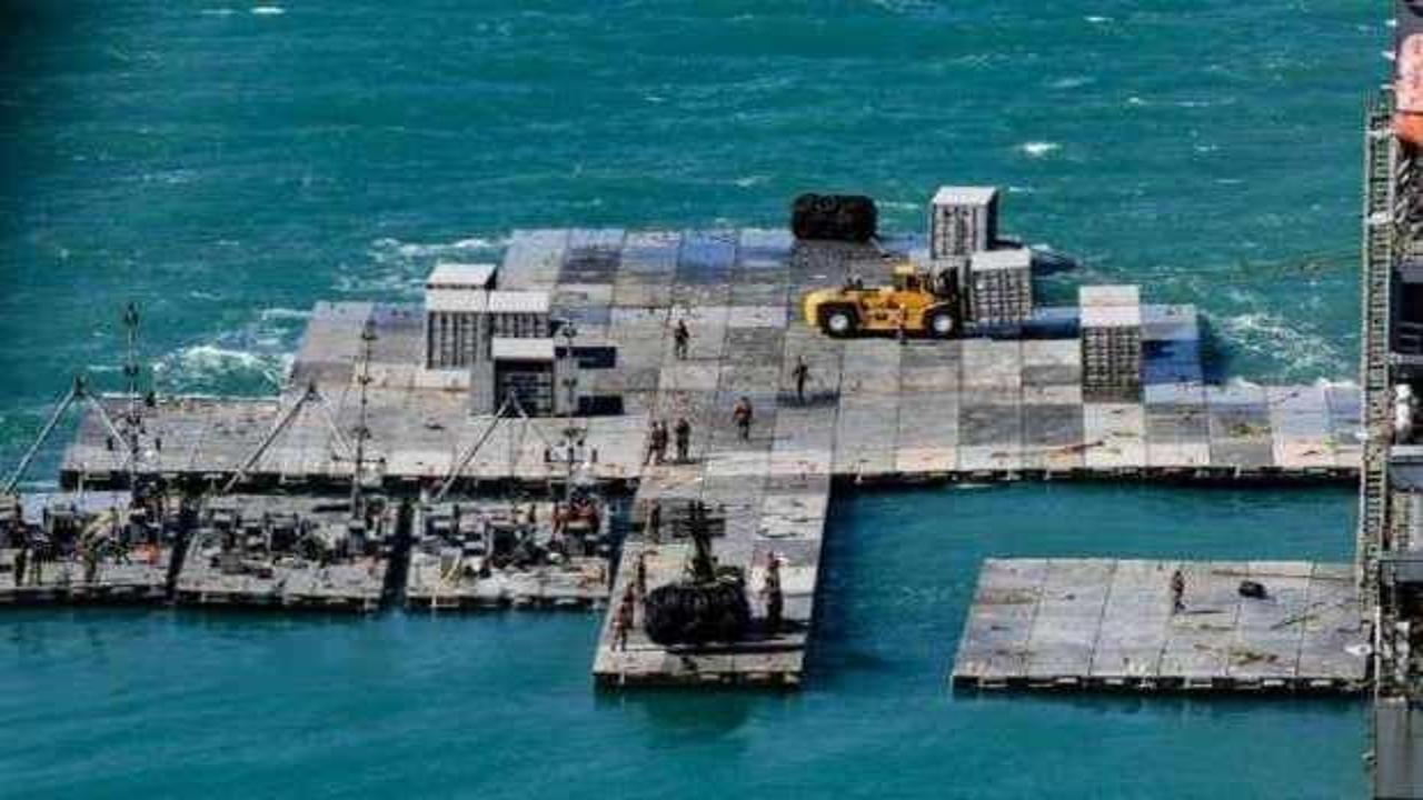 ABD’nin Gazze kıyısına inşa ettiği iskelenin yapımı tamamlandı
