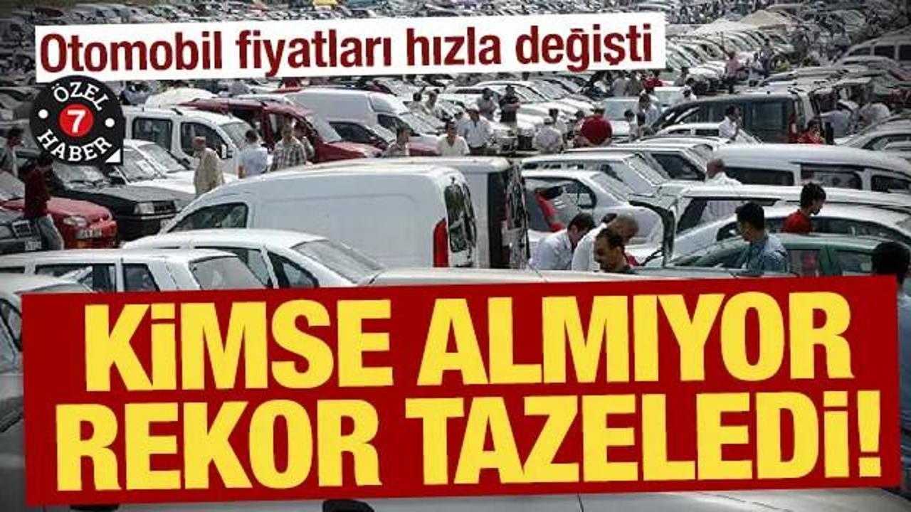 Araç fiyatları değişti: Yine de kimse almıyor rekor geldi