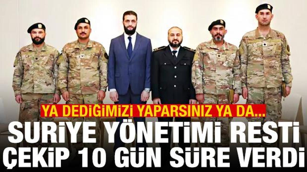 Suriye yönetimi resti çekti: Orduya katılmak için 10 gününüz var