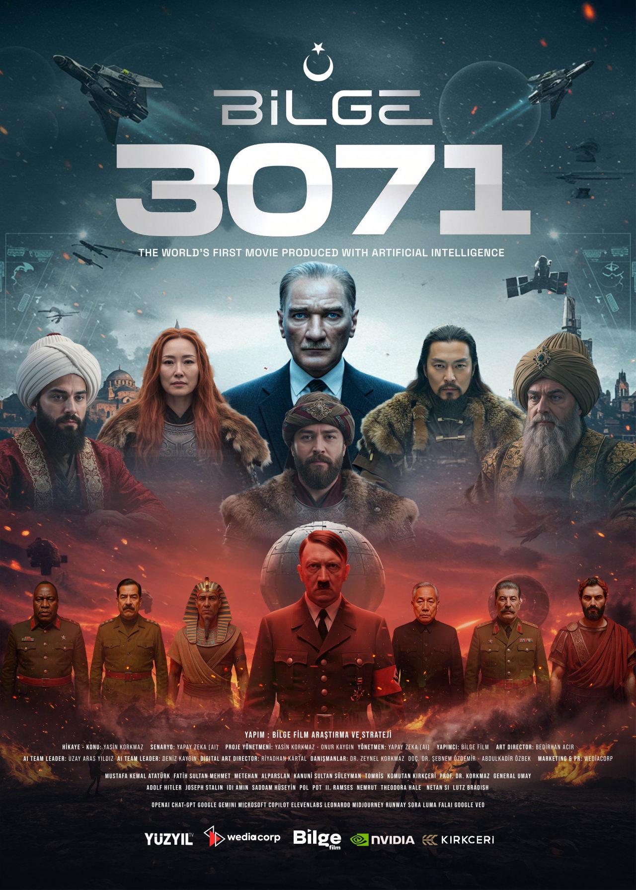 Sinemada devrim: Yapay zeka ile üretilen İlk Türk filmi “Bilge 3071” geliyor