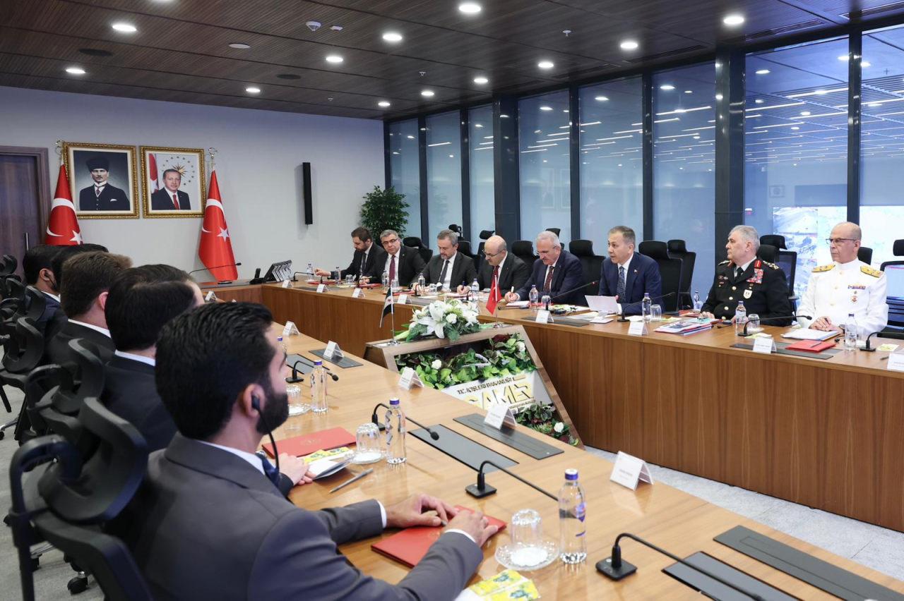 Ali Yerlikaya, Suriye İçişleri Bakanı Hattab'ı kabul etti!