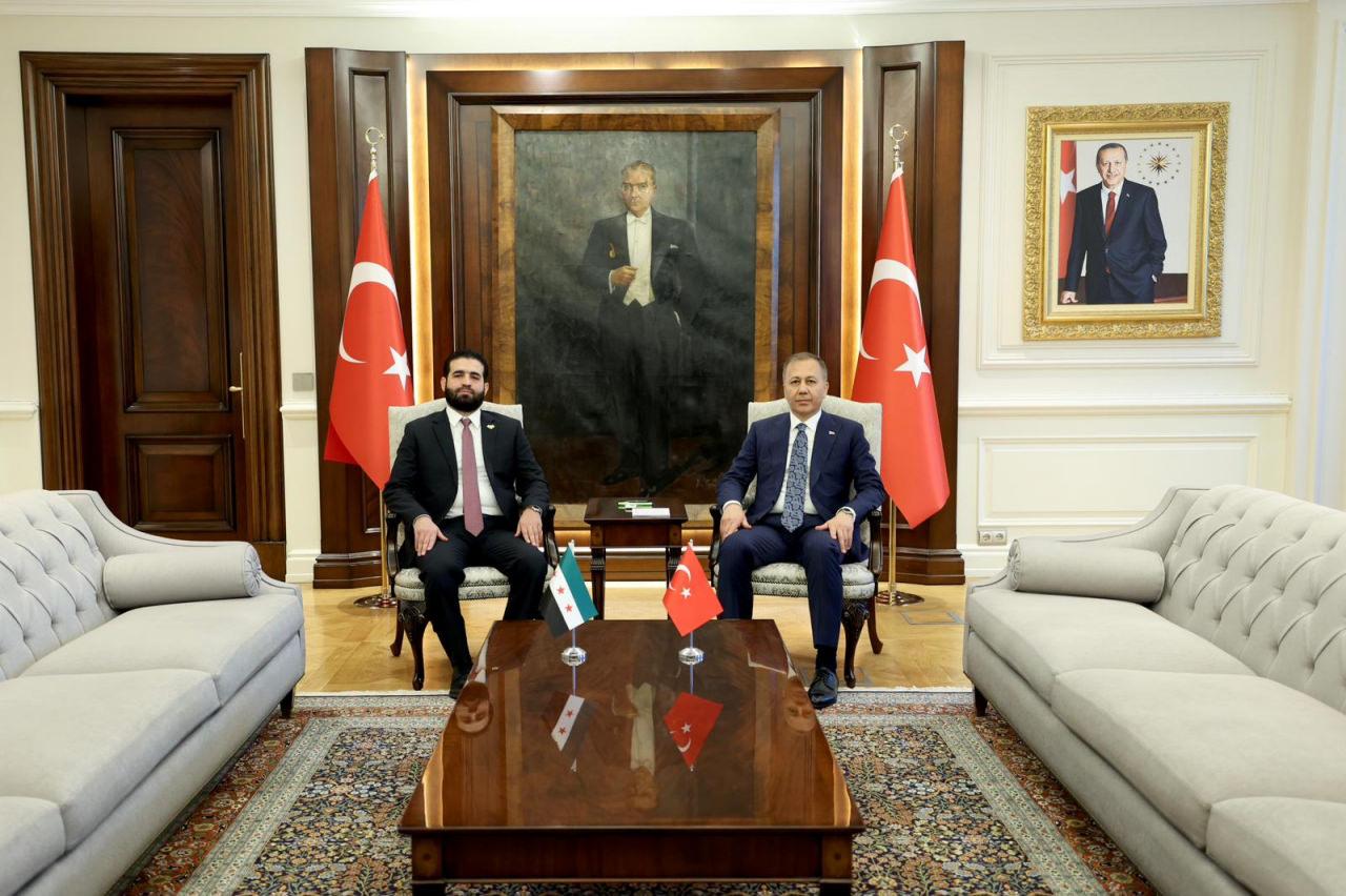 Ali Yerlikaya, Suriye İçişleri Bakanı Hattab'ı kabul etti!