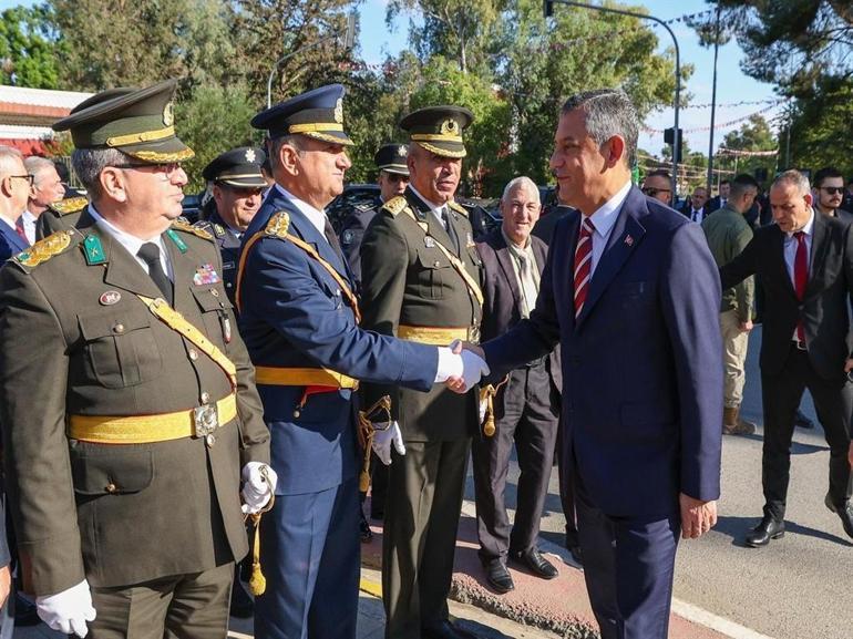 CHP Genel Başkanı Özel, KKTC'de düzenlenen törenlere katıldı