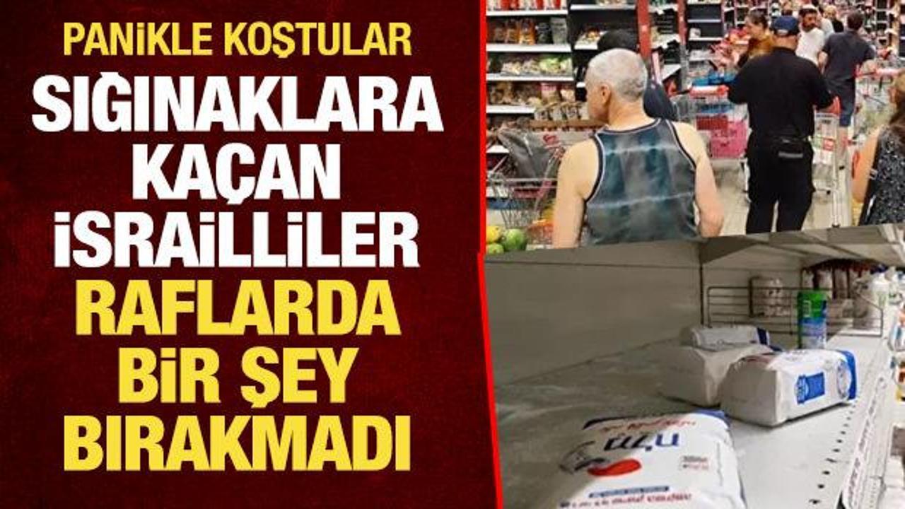 İsrail’de panik: Market raflarını boşalttılar