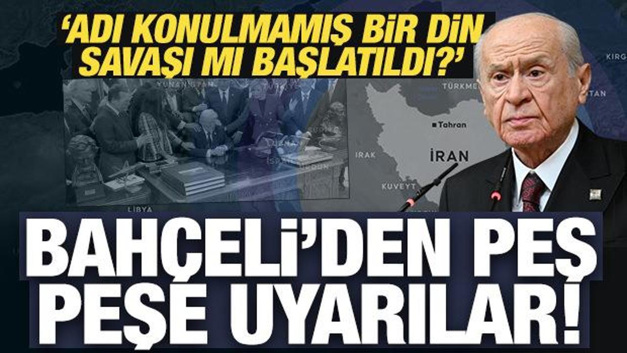 ‘Adı konulmamış bir din savaşı mı başlatıldı?’ diyen Bahçeli’den peş peşe uyarılar!