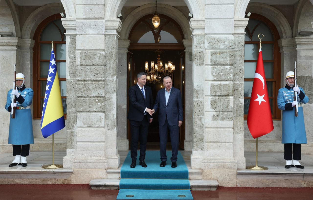 Cumhurbaşkanı Erdoğan, Bosna Hersek Devlet Başkanlığı Konseyi Başkanı ile görüştü