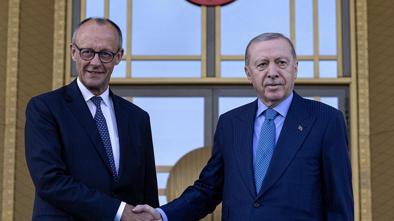 Cumhurbaşkanı Erdoğan, Almanya Şansölyesi Merz ile görüştü
