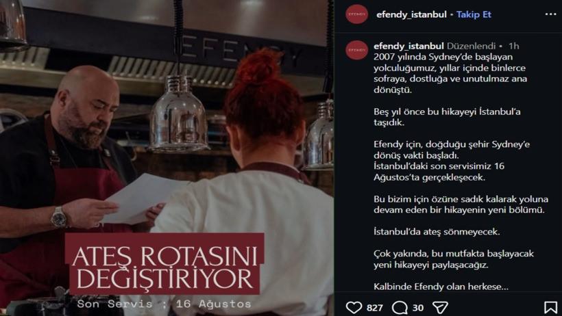 Somer Şef ayrılık kararını duyurdu: Avustralya'ya geri dönecek