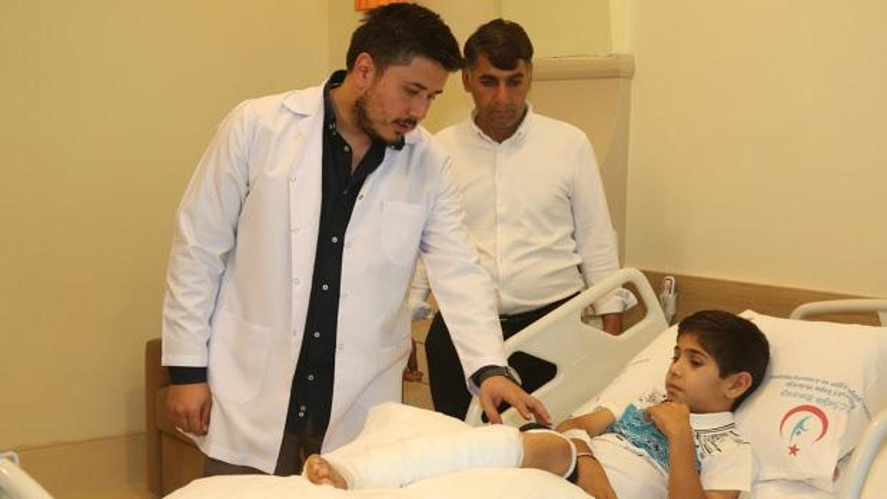 Ayağını kaybetmekten kurtulan Musa’nın hayali değişti: Doktor olacak
