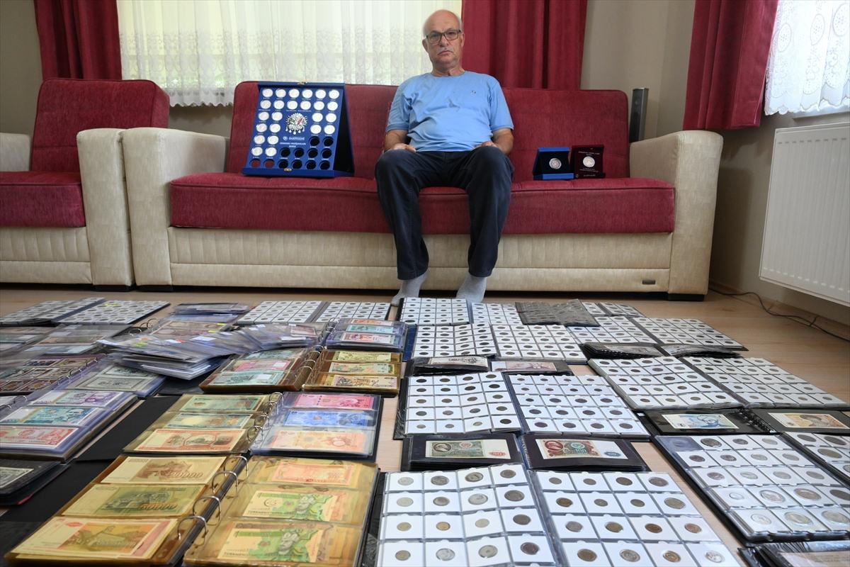 Çocukluk merakı 163 ülkeden paranın yer aldığı koleksiyona dönüştü