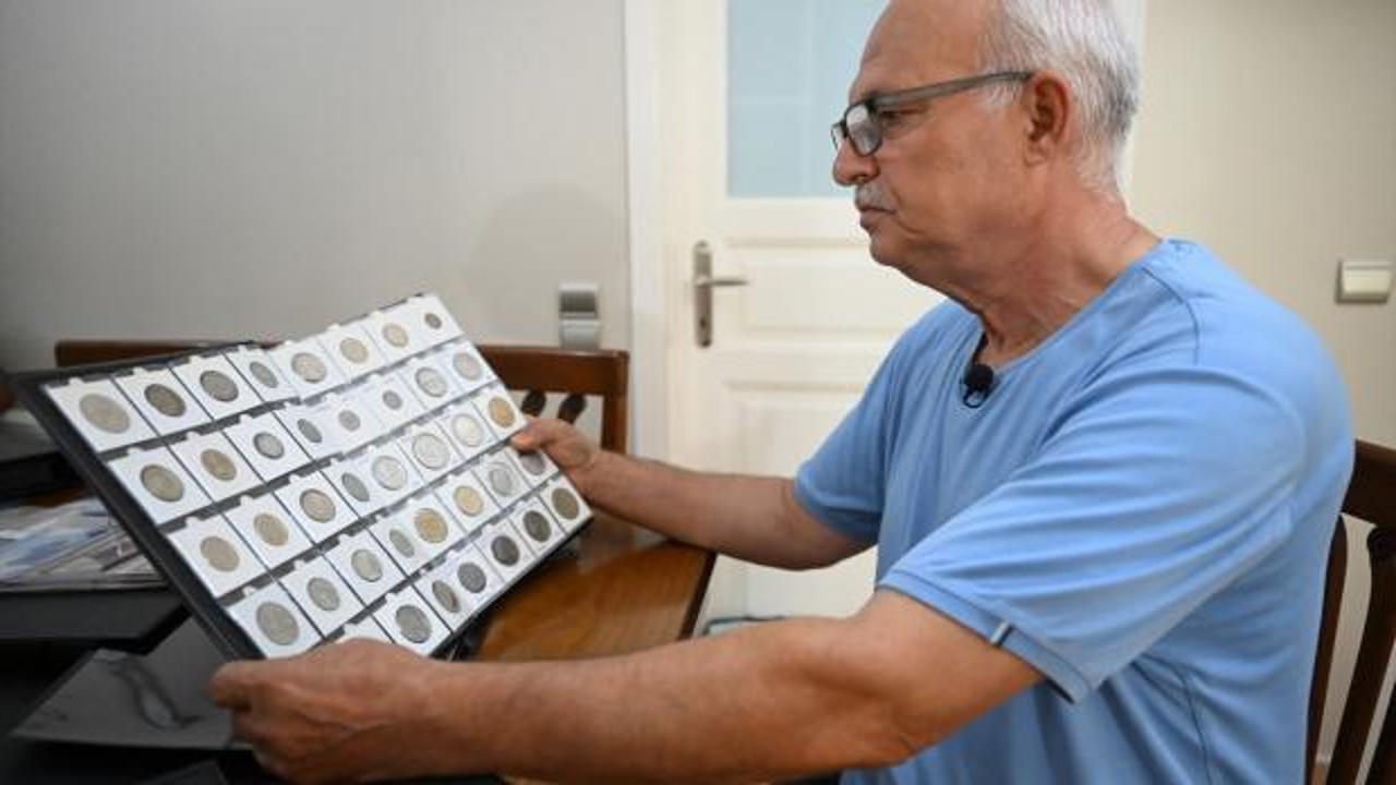 Çocukluk merakı 163 ülkeden paranın yer aldığı koleksiyona dönüştü