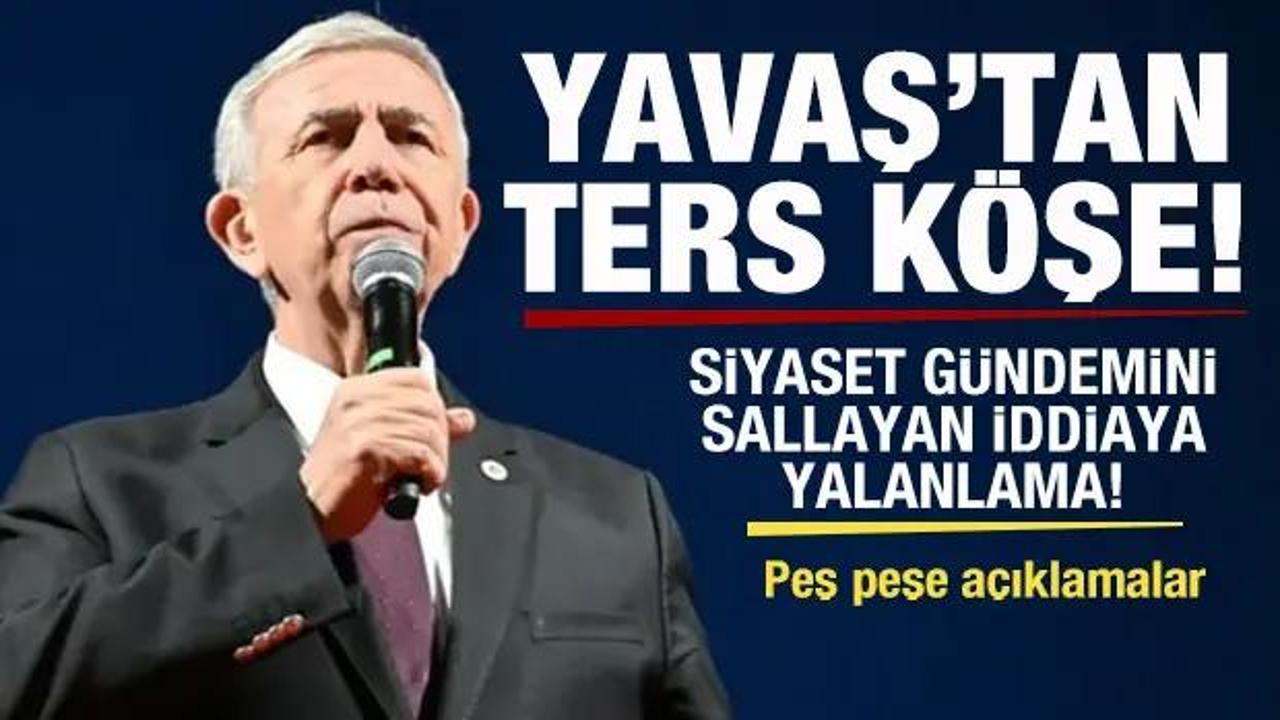 Mansur Yavaş’tan ters köşe! Siyaset gündemini sallayan iddiaya yalanlama! Açıklama geldi
