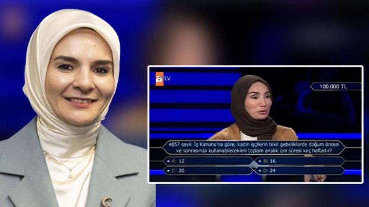 100 bin TL’lik soruyu bilemedi! Cevabı bakan paylaştı!